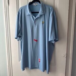 Peter Millar Summer Comfort Polo Mens XXL Plainfield Country Club NJ *Stains*